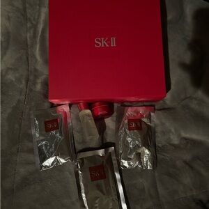 Red and Silver Skincare Mask Set